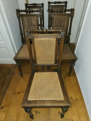 Antik! Gründerzeit Stuhl Korbgeflecht Wiener Geflecht ca. 1890 TOP!