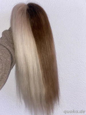 Echthaar Perücke Split Hair