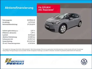 Volkswagen ID.3 Pro 107 kW  KLIMA, NAVI, LED, SITZHEIZUNG VORN, A