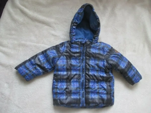 NEU Baby BOY oder GIRL * Unisex Winter Karo Kapuzen Jacke ESPRIT Gr.68-74 königs royal dunkel blau