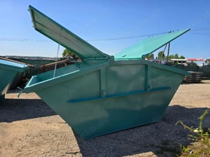 Absetzmulden 10m3 absetzcontainer mit Deckel symmetrisch Deckelmulden