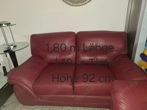 2 x Couch    Sofa in Leder   Kunstleder zu verschenken!!!