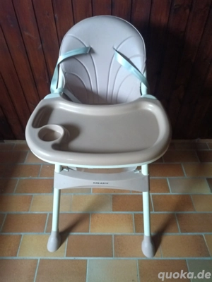  Baby Hochstuhl Essstuhl Verstellbar 3-Stufen Klappbar 5-Punkt Gurt