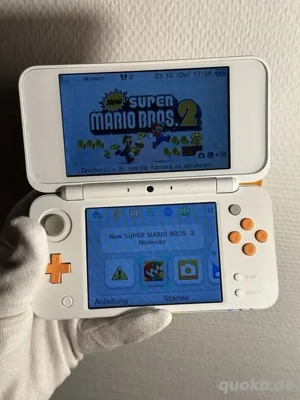 New Nintendo 2DS xl weib normal zustand spielkonsole mit Verpakung und Zubehör set 