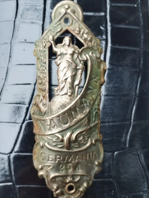 Original Fahrrad Steuerkopfschild   Emblem   Germania