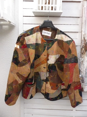 Patchwork Lederjacke