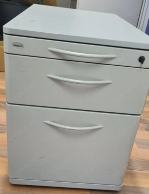 Rollcontainer Werndl   abschließbar, mit 3 Schubladen, stabiler Stahlkorpus