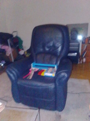 Ledersessel mit Aufstehhilfe Liegefunktion (Fernbedienung)