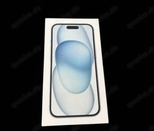 iPhone 15 128GB Blau Neu, in der Fabrikverpackung