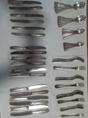 Bruckmann Sächsisches Hofmuster 800er Silber Besteck 66 Teilig