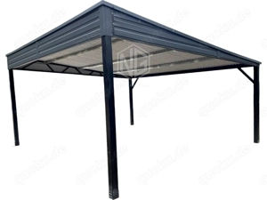 Carport - Offene Garage 6x5,8m - Anthrazit Lieferung und Montage kostenlos GP487