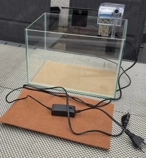 Nano-Aquarium 12L Garnelen komplett LED-Leuchte + Filter