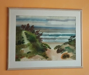 Aquarell aus der Sammlung von 1999. 94 x 74 cm