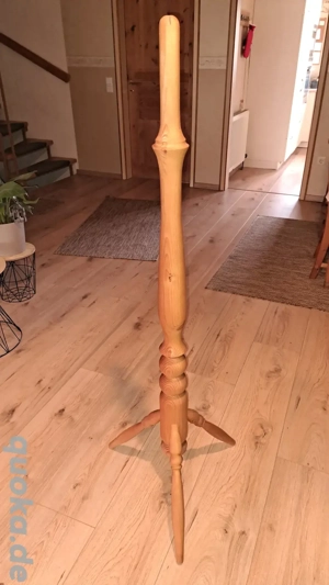 Adventskranzständer Massivholz gedrechselt ca. 139 cm hoch