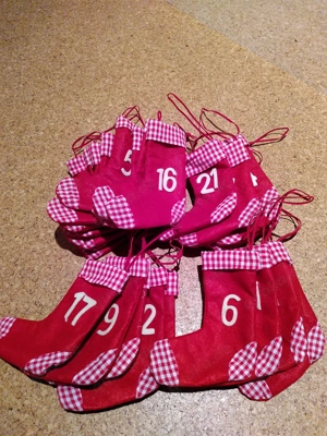 Adventskalender -Stiefelchen