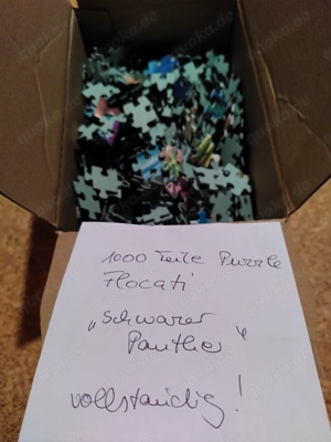 Puzzle "Schwarzer Panther" Flokati 1000 Teile