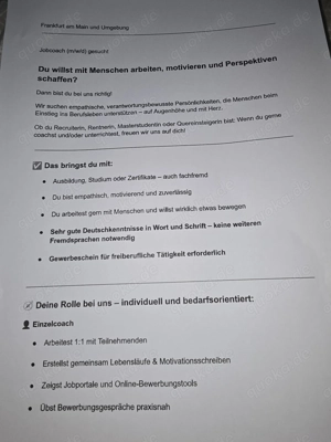 Jobcoach (m w d) gesucht