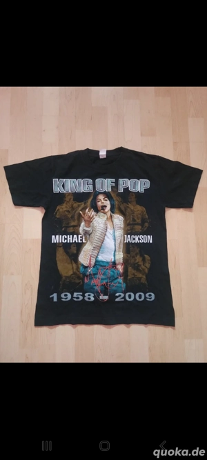 Michael Jackson T-Shirt M Oberteil Damen   Männer Glitzer