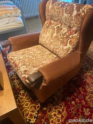 Vintage Sofa mit 2 Sessel zu verschenken Bild 2