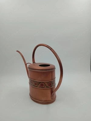 Gießkanne aus Kupfer, 22 cm gehämmerter Boden bunt