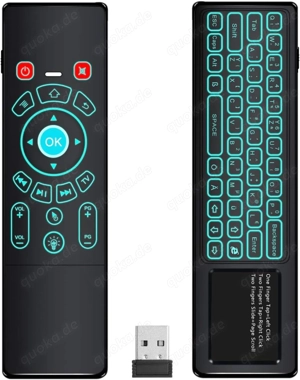 2.4 GHz Air Maus Fernbedienung Mini Tastatur beleuchtet wie Neu