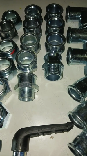 29 STÜCK VSH XPress 28mm C-Stahl Pressfittings Bögen,T-Stücke, Übergänge, Kugelhahn.