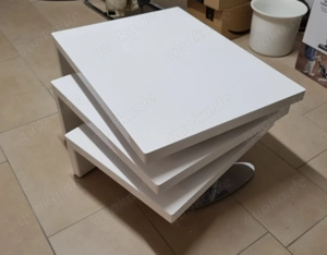 Couchtisch weiss schwenkbar 80x60