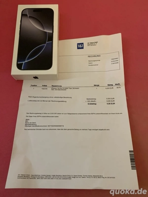 apple iphone 16 pro 512gb titan schwarz Mit Rechnung Neu Ungeöffnet
