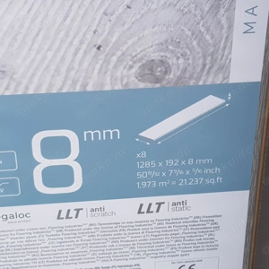 Vinylboden klick grau Qak 15,8 qm super Qualität 8 Packete