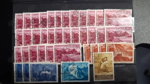 Briefmarken Liechtenstein gestempelt 1921-1972 Bild 4