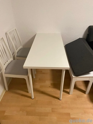 Esstisch mit 4 Stühlen und oder Bank