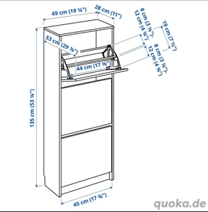 Weißer Schuhschrank  Bild 3 Weißer Schuhschrank  Bild 3