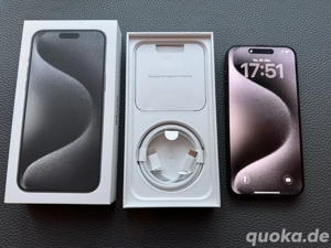iPhone 15 Pro Max in Titan Schwarz mit 256 GB