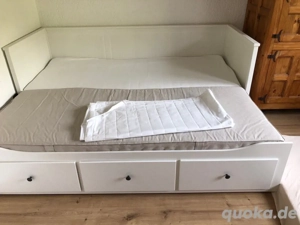 Gästebett Weiß Hemnes
