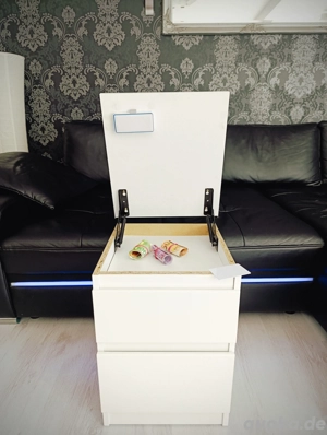 Nachttisch Ikea mit Geheimfach Kommode Beistelltisch Versteck Safe NEU Bild 1