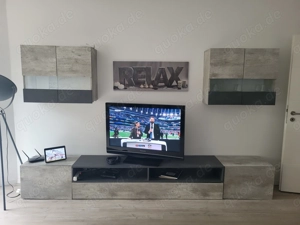 Anbauwand grau Betonoprik