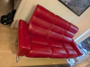 Couch 3-teilig rot