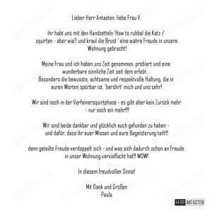 06.12.  Squirting-Schnupper-Workshop (Theorie & Vorführung - auch für Singles)