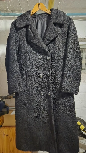 Persianer Mantel schwarz