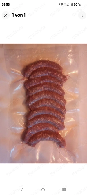 Frische Wildbratwurst 