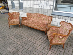 Chippendale Style, Sofa 2 Sitzer, 2 Sessel