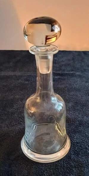 Verkaufe Glas - Kristall - Karaffe, Antik, Jugendstil