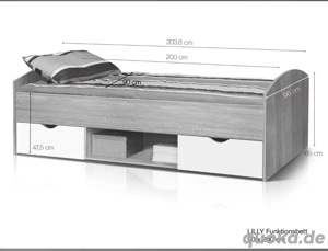 jugendbett beton optik 