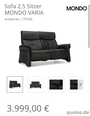 Mondo Varia Sitzgarnitur 2,5er 3er Echtleder