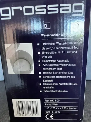 WASSERKOCHEr von Grossag wk 3 Bild 4