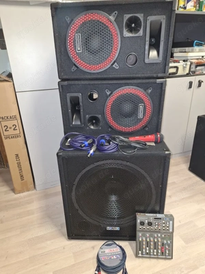 1000WATT Aktiv, 4Kanal-Mischpult Bluetooth- USB- PC,1x Mikro, +Kabel 