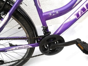 24 Zoll Talson Qualitäts-Kinderfahrrad  Lila-Weiss Bild 6