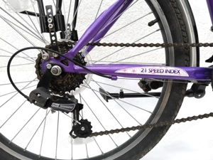 24 Zoll Talson Qualitäts-Kinderfahrrad  Lila-Weiss Bild 5