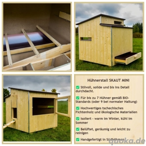 Isolierter Hühnerstall für 7 9 Hühner SKAUT MINI
