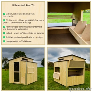 Isolierter Hühnerstall für 11 13 Hühner SKAUT L